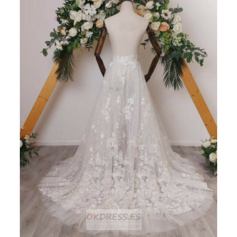 Vestido de novia Cola Cola nupcial desmontable Encaje Cola nupcial desmontable - Página 3