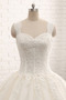 Vestido de novia Cordón Natural Escote Corazón Capa de encaje primavera - Página 4