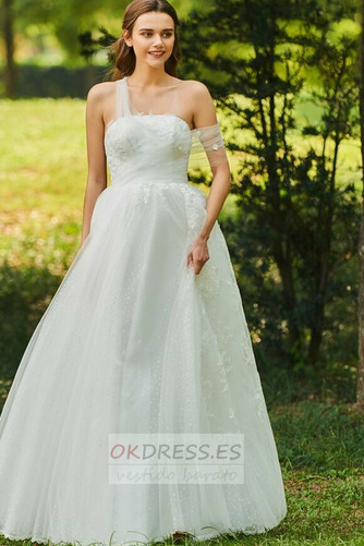 Vestido de novia Corte-A Abalorio Sin mangas Reloj de Arena Natural 2