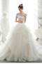Vestido de novia Corte-A Apliques Elegante Cordón Natural tul - Página 1