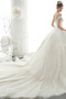 Vestido de novia Corte-A Apliques Elegante Cordón Natural tul - Página 6