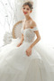 Vestido de novia Corte-A Apliques Elegante Cordón Natural tul - Página 4