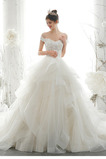 Vestido de novia Corte-A Apliques Elegante Cordón Natural tul