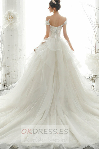 Vestido de novia Corte-A Apliques Elegante Cordón Natural tul 2