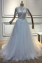Vestido de novia Corte-A Capa de encaje Elegante Apliques Fuera de casa - Página 4