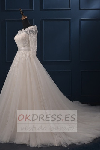 Vestido de novia Corte-A Capa Multi Falta tul Otoño Natural 2