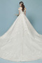 Vestido de novia Corte-A Cola Catedral Escote con Hombros caídos Natural - Página 2