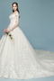 Vestido de novia Corte-A Cola Catedral Escote con Hombros caídos Natural - Página 4