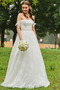Vestido de novia Corte-A Dobladillos Elegante Escote con Hombros caídos - Página 1