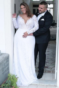 Vestido de novia Corte-A Elegante Cola Barriba Espalda con ojo de cerradura