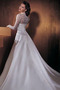 Vestido de novia Corte-A Elegante Mangas Illusion Sala Otoño Plata - Página 2