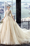 Vestido de novia Corte-A Formal Cordón Capa de encaje Baja escote en V - Página 3