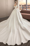 Vestido de novia Corte-A Formal Natural Blusa plisada Recatada Satén - Página 2