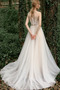 Vestido de novia Corte-A Fuera de casa Transparente Natural Pera Apliques - Página 2