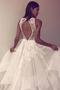 Vestido de novia Corte-A Hasta el suelo Apliques Escote Cuadrado Sin mangas - Página 2