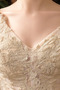 Vestido de novia Corte-A Hasta el suelo Natural Falta Baja escote en V - Página 5