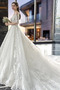 Vestido de novia Corte-A Iglesia Capa de encaje Elegante Escote en V - Página 4