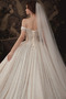 Vestido de novia Corte-A largo Corpiño Acentuado con Perla Cordón Triángulo Invertido - Página 4
