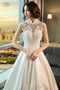 Vestido de novia Corte-A Natural Capa de encaje Satén Invierno Playa - Página 2