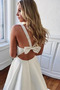 Vestido de novia Corte-A Natural Escote en V Falta Drapeado largo - Página 2