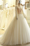 Vestido de novia Corte-A Natural Falta largo Capa de encaje Elegante - Página 3