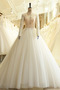 Vestido de novia Corte-A Natural Falta largo Capa de encaje Elegante - Página 1