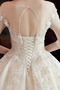 Vestido de novia Corte-A Pera Encaje Barco Formal Cordón - Página 6