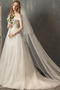 Vestido de novia Corte-A Playa Rosetón Acentuado tul Moderno Verano - Página 8