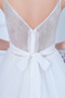 Vestido de novia Corte-A Plisado Cola Barriba Falta Sin mangas Pura espalda - Página 4