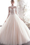 Vestido de novia Corte-A primavera tul Cordón Transparente Natural - Página 2
