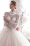 Vestido de novia Corte-A primavera tul Cordón Transparente Natural - Página 7