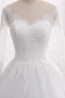 Vestido de novia Corte-A Rectángulo 2019 Cremallera Joya Mangas Illusion - Página 4