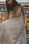 Vestido de novia Corte-A Romántico Triángulo Invertido Cola Barriba - Página 7
