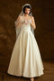 Vestido de novia Corte-A Satén Escote de Tirantes Espaguetis Playa Oscilación - Página 2