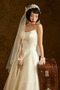 Vestido de novia Corte-A Satén Escote de Tirantes Espaguetis Playa Oscilación - Página 3