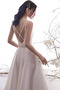 Vestido de novia Corte-A Satén Escote de Tirantes Espaguetis Playa Oscilación - Página 5