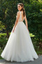 Vestido de novia Corte-A Satén Natural Flores Rosetón Acentuado Escote en V - Página 2