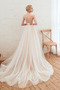 Vestido de novia Corte-A Sin mangas Natural Escote en V Baja escote en V - Página 2