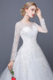 Vestido de novia Corte-A Triángulo Invertido Abalorio Elegante Escote en V - Página 4