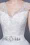 Vestido de novia Corte-A Triángulo Invertido Abalorio Elegante Escote en V - Página 5