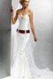 Vestido de novia Corte Recto Cintura Baja Espalda medio descubierto - Página 1