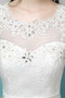 Vestido de novia Corte Recto Cinturón de cuentas Natural Sin mangas - Página 3