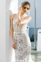 Vestido de novia Corte Recto Encaje Natural Baja escote en V Escote en V - Página 4
