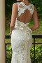 Vestido de novia Corte Recto Moderno Escote en V Encaje Fuera de casa - Página 5