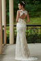 Vestido de novia Corte Recto Moderno Escote en V Encaje Fuera de casa - Página 4