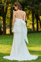 Vestido de novia Corte Recto Pura espalda Sin tirantes Natural Cola Corte - Página 3