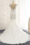 Vestido de novia Corte Sirena Capa de encaje Espalda Descubierta Abalorio - Página 2