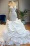 Vestido de novia Corte Sirena Cordón Organza primavera Cascada de volantes - Página 1