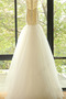 Vestido de novia Corte Sirena Iglesia Natural tul Escote con Hombros caídos - Página 5