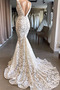 Vestido de novia Corte Sirena Pera Baja escote en V Encaje Natural Fuera de casa - Página 2